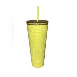 Starbucks Bright Yellow Textured 24 Ounce Tumbler